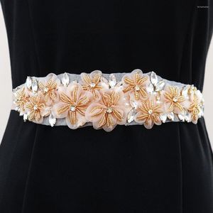 Gordels verkopen bruiloft vleugels lovertjes bloemstïne -strass lint verstelbare plus size boog tailleband volledige jurk bruid riem decoratie