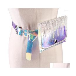 Ceintures Sexy Été Mince Ceinture Femmes Strass Gland Sac Robe Décorative Petit Plastique Transparent Poitrine Ceinture Drop Delivery Fa Dh29A