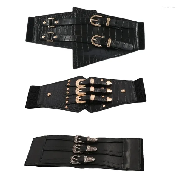 Ceintures Sexy Femmes Top Corset Avec Ceinture À Trois Boutons Réglable Femme Couleur Unie Soulevez Mascarade Partie Récolte Taille Shaper