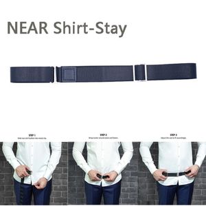 Ceintures de chemise Holder ajusté ceinture hommes femmes Unisex près des chemises de séjour reste noir