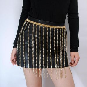 Riemen zilvergouden blingbling strass taille keten sexy dames nachtclub buik brede metalen rok rand riem sieraden