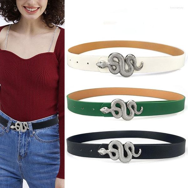 Ceintures argent serpent boucle dames mode tendance ceinture Simple sauvage PU cuir souple européen jean pantalon accessoires Waintband