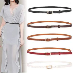 Ceintures simples mode une vari￩t￩ de boucle en alliage fine la ceinture de robe polyvalente