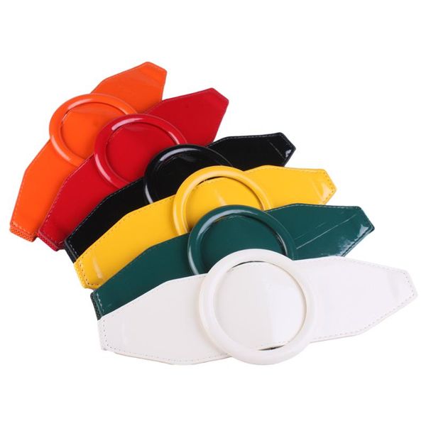 Cinturones pintura simple elástica obi moda colores dulces accesorios de vestir decorados almohadilla lumbar círculo actúa el papel de sellado V655