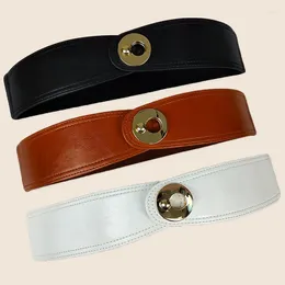 Cinturones SISHION, cinturón elástico de cintura ancha para mujer, elástico para vestido, hebilla, faja informal de moda SCM0328
