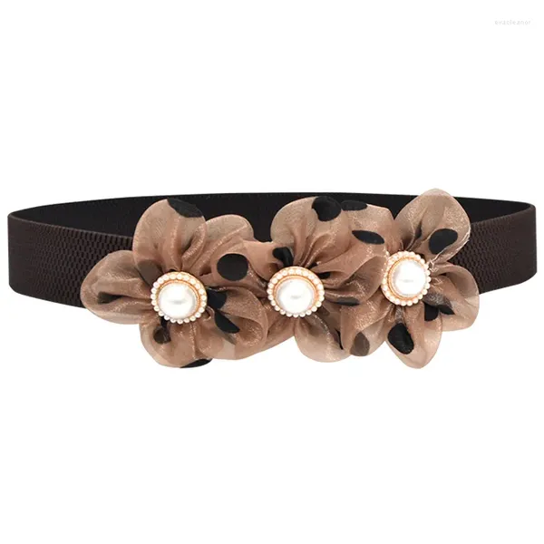Cinturones SISHION para mujer elegante flor faja hecha a mano con cuentas cintura nupcial Cummerbunds vestido de novia cinturón de cintura SCM0319