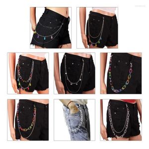 Ceintures, jupes et pantalons, chaîne gothique multi-types, pendentif en alliage Transparent, portefeuille de taille, poche pour femmes et filles, cadeau 2590