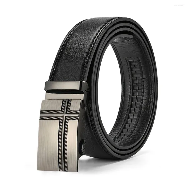 Ceintures Slim et étroite Business Men's Formal Belt Geothe Super Cuir Women's Style Style Pantalon Cow