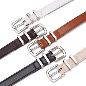 Riemen Slim Side PU lederen riem Retro Eenvoudige Y2k-stijl Koreaanse tailleband All-match Jurk Decor Dunne taille Buiten