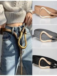 Cinturones Suave Pu Cuero Hebilla de metal Mujer Delgada Doble Capa Cinturones Cinturón largo Correa Streetwear 2021 Moda Accessary11791404