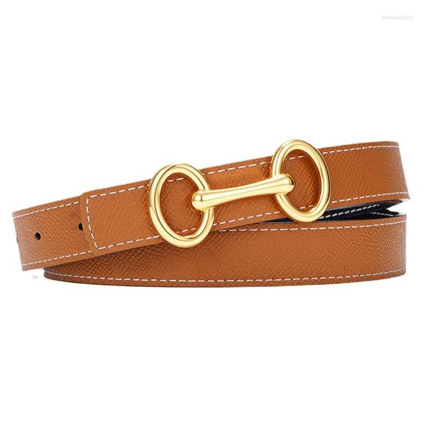 Cinturones Spot Fashion Cinturón de cuero de doble cara de doble uso Hebilla de aleación Todo fósforo para personas de mediana edad y jóvenes