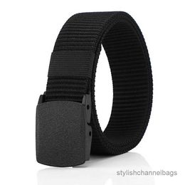 Cinturones Cinturón de estudiante Cinturones de lona casuales de nylon de alta calidad Cinturones unisex Jeans de moda Tela de cintura militar Correa militar táctica