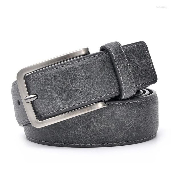 Ceinture de style ceinture ceinture en cuir authentique pour jeans hommes masses de luxe en daim de luxe