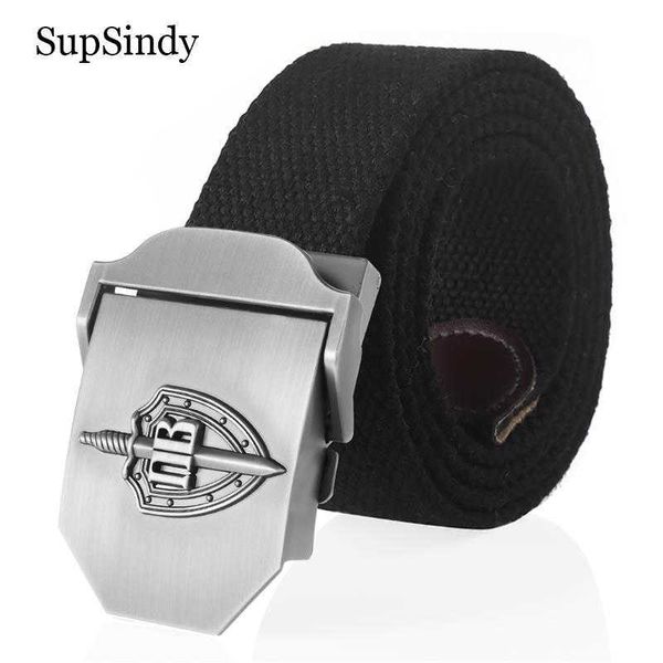 Ceintures Soupsindy Canvas Belt 3d Russian Border Guard Troop Metal Buckle Jeans Beltes pour hommes CCCP Armée Beltes tactiques militaires STRAP MALON Z0228