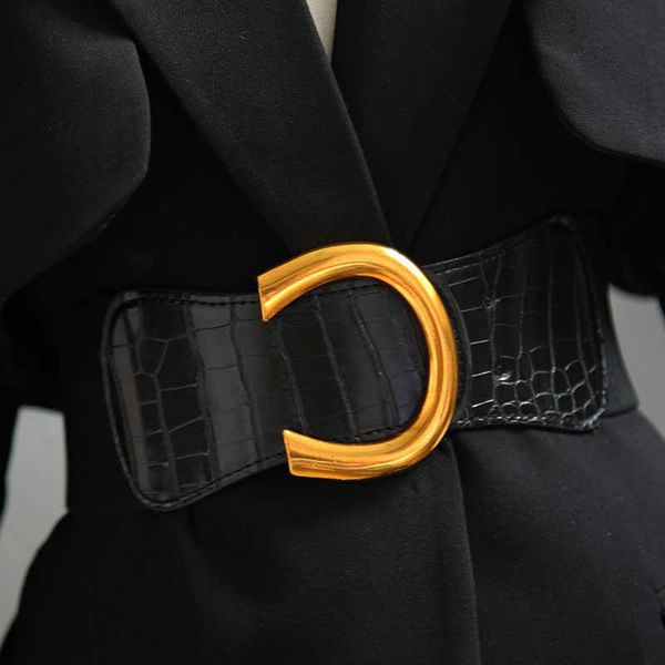 Ceintures bretelles style tendance ceinture manteau décoratif femme avec robe sous ceinture fermeture costume taille élastique joint large