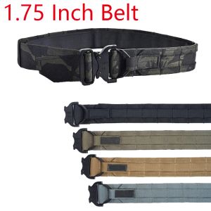 Riemen tactische gevechtsriem militaire airsoft molle riem uitrusting leger gevechten schieten snel release dubbele laag riemen 1,75 inch