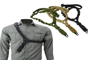 Cinturones Táctico de un solo punto Rifle Sling Correa de hombro Nylon Ajustable Paintball Pistola militar Accesorios de caza 32752069753