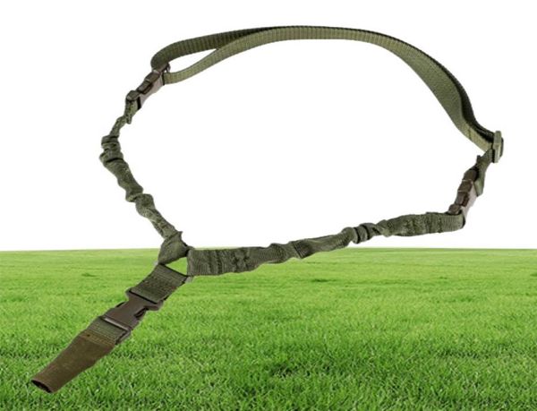 Ceintures Tactical Single Point Rifle Sling Back Strap Nylon Paintball Ajustement des accessoires de chasse 9606419