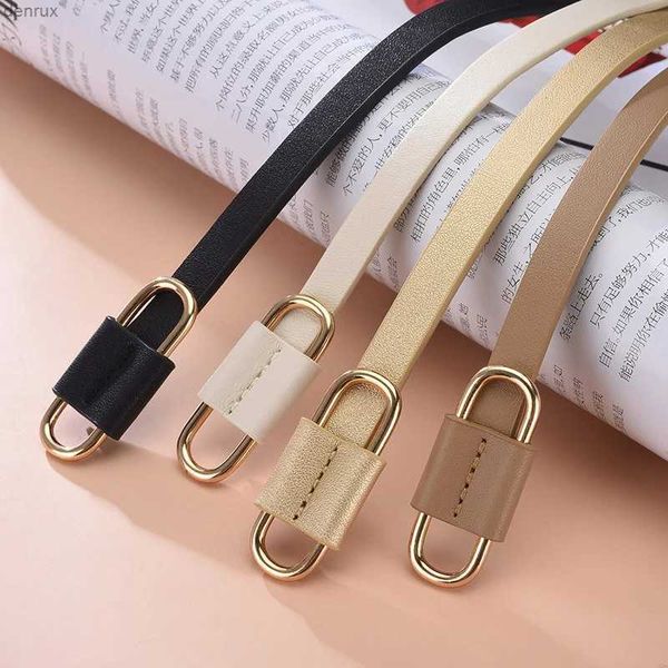 Ceintures minces de mode pu ceinture femelle femelle rouge brun noir blanc jaune taille de taille pour femmes stempe robe en gros 16 couleurs240409