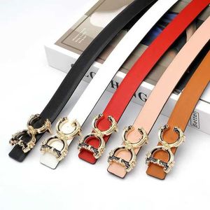 Cinturones delgados de 2.5 cm Mujer diseñador de cinturón Lady Cinturas reversibles de cuero genuino para mujeres marca femenina D Cinturón G Bebas para jeans T240429