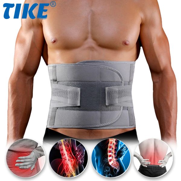 Ceintures Tike Back Support Lower Back Brace fournit le dos de la douleur du dos, les ceintures de soutien lombaires pour les hommes gardent votre colonne vertébrale en sécurité