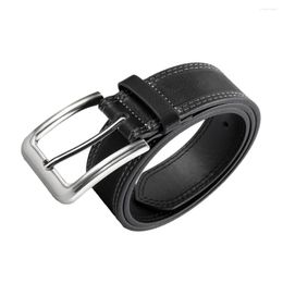 Cinturones Cinturón de hombre atemporal para jeans y trajes con hebilla informal elástica trenzada resistente al desgaste Denim