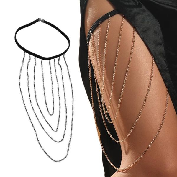 Ceintures Trendy Dangle Long Tassel Leg Chain Femmes Style Gothique Cuisse Mignon JewelryBelts