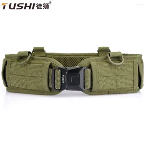 Ceintures Tushi Tactique Bison Style Extérieur Molle Taille Joint Ceinture intérieure et extérieure Détachage rapide Boucle en métal Léger Militaire MC