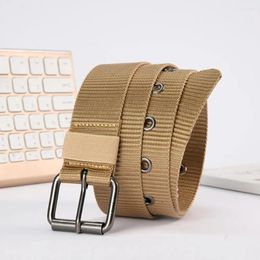 Cinture Unico Casual Semplice Donna Sport Tinta unita Cintura regolabile Uomo Fibbia Cintura in tela