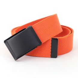 Cinturones Unisex Metel Hebilla Moda Lona transpirable Joven Ocio al aire libre Mujeres Deporte Hombres Verano Jeans Accesorios Coloridos