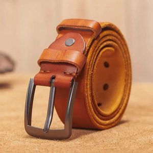 Ceintures VAMOS KATOAL ceinture pour hommes vintage haute qualité ceinture en cuir pour hommes ceinture à boucle ardillon en métal pour hommes Q240401