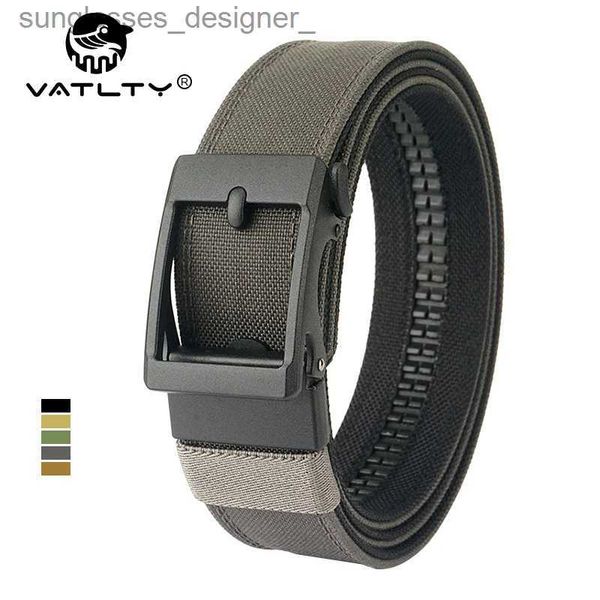 Cinturones VATLTY nuevo cinturón táctico duro para hombres hebilla automática de Metal cinturón de pistola IPSC cinturón militar de nailon 1100D faja deportiva al aire libre MaleL231120