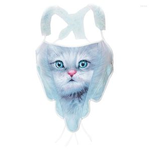 Riemen vintage kitten gedrukt backless mouwloze tops dames halter body shaper gordel streetwear kostuum gewassen voor tieners