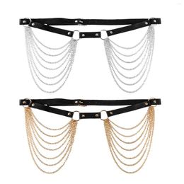 Ceintures ceinture avec une chaîne pantalon de style punk pantalon durable élégant pour les accessoires de vêtements de bijoux de danse de fête
