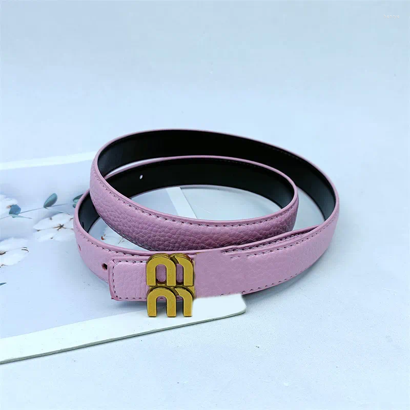 Belts Waist Quiet Womens Designer Pink Litchi Leather Belt Business Cintura Classic Letter Smooth Buckle Trendy Casual For
