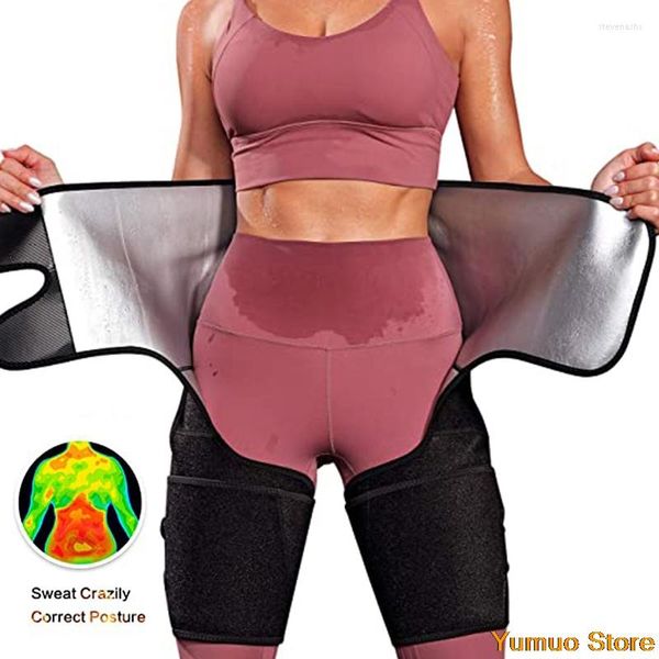 Ceintures taille formateur ceinture pour femmes cuisse tondeuse BuLifter minceur entraînement sueur bande corps Shaper réglable hanche rehausseur