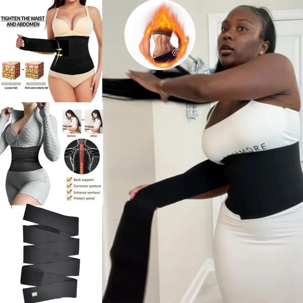 Ceintures taille formateur Shaperwear ceinture taille libre ventre Wrap bandes de résistance femmes sueur minceur enveloppes Sauna # P2