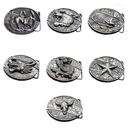 Ceintures Western Belt Buckle convient à 1,5 "(38-40 mm) Boucles de sangle de largeur Cadeaux d'anniversaire pour hommes Q1JD