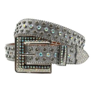 Riemen Westerse Mode Casual Luxe Riem Diamanten Riem Cowgirl Cowboy Bling Crystal Cinturones Para Hombre 231115