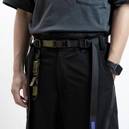 Riemen waarom functionele nylon riem y03 magnetische buckle 21SS techwear accessoires ninjawear streetwearbelts emel22