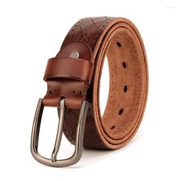 Riemen brede cinto masculino luxe cummerbund bovenste laag lederen koehide riem mode technologie mannen geïmporteerde legering buckle riem