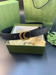 Cinturones con caja Nuevo cuero genuino 2.0 2.8 3.4 3.8 cm Cinturón casual para hombres y mujeres G Business Letra de lujo Hebilla lisa