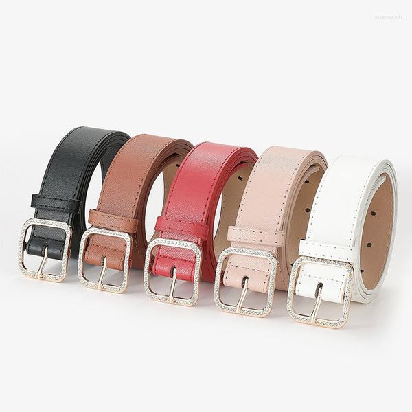Cinturones Cinturón de cuero artificial para mujer Color caramelo Ancho ajustable Fijaciones para vestido