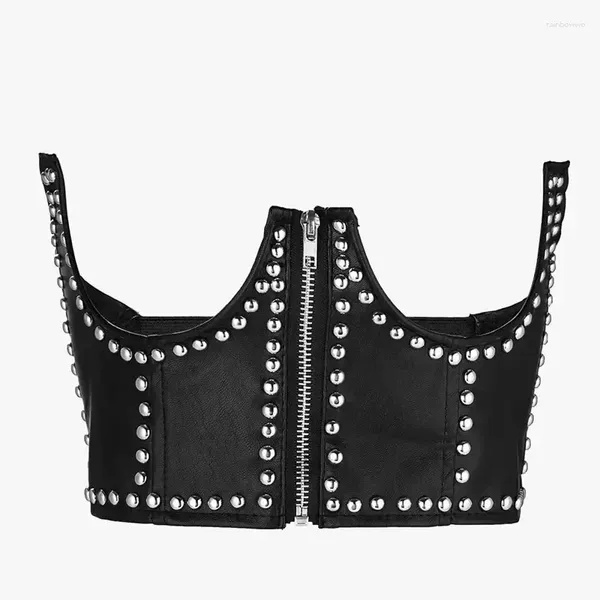 Ceintures Femmes Trajet Corset Avec Fermeture À Glissière Femme Couleur Unie Soulevez Mascarade Partie Crop Top Noir Slim Wrap Ceinture Cummerbunds