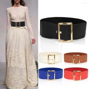 Ceintures Femmes Robe Taille Ceinture Extensible Élastique Vintage Pour Boucle En Métal