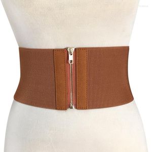 Riemen vrouwen elastische taille riem jurk accessoires rekken brede corset corset mode tailleband versiering voor strapels fred22