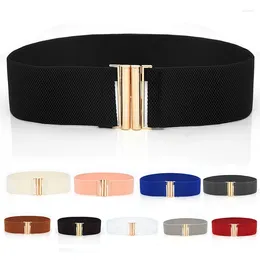 Ceintures Femmes Four Seasons Band de taille élastique décontractée avec robe Fashion Rubber Belt Decorative