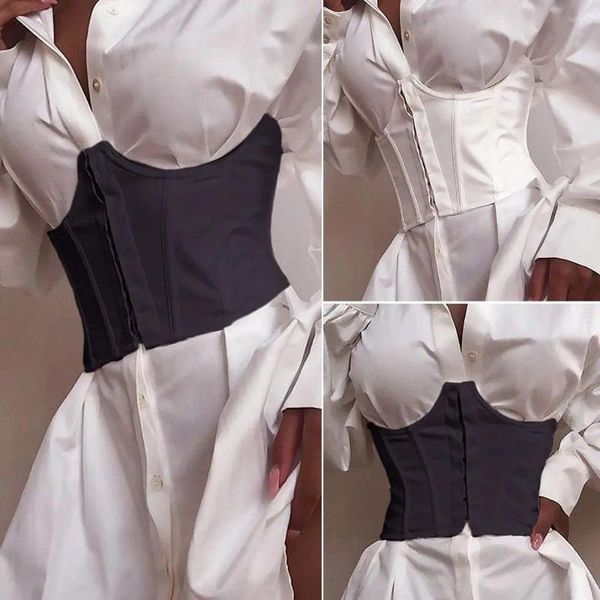 Ceintures femmes loisirs robe jean coupe ajustée femme ceinture Corset bande Stretch Cummerbunds luxe large