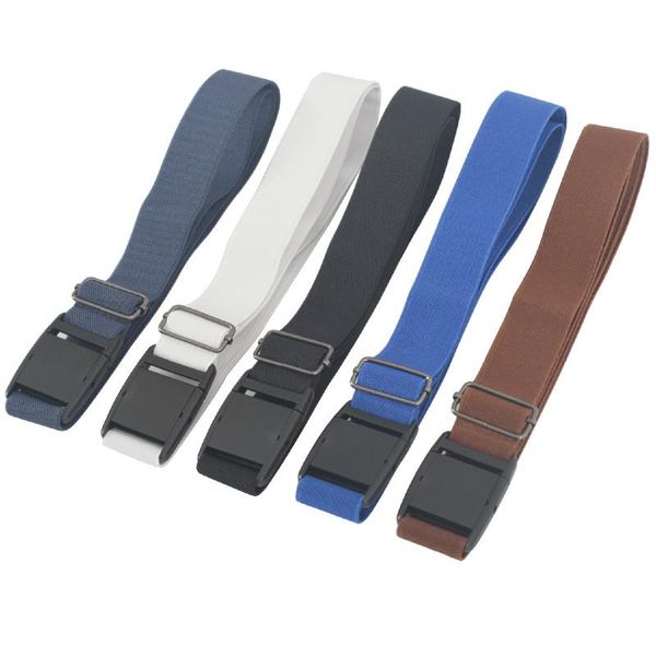 Riemen Dames Heren Onzichtbare riem Elastisch Verstelbaar voor Jeans Heren Automatische gesp Canvas Taille TaillebandBelts