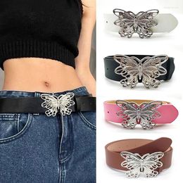 Ceintures Femmes Pu Belt papillon boucle